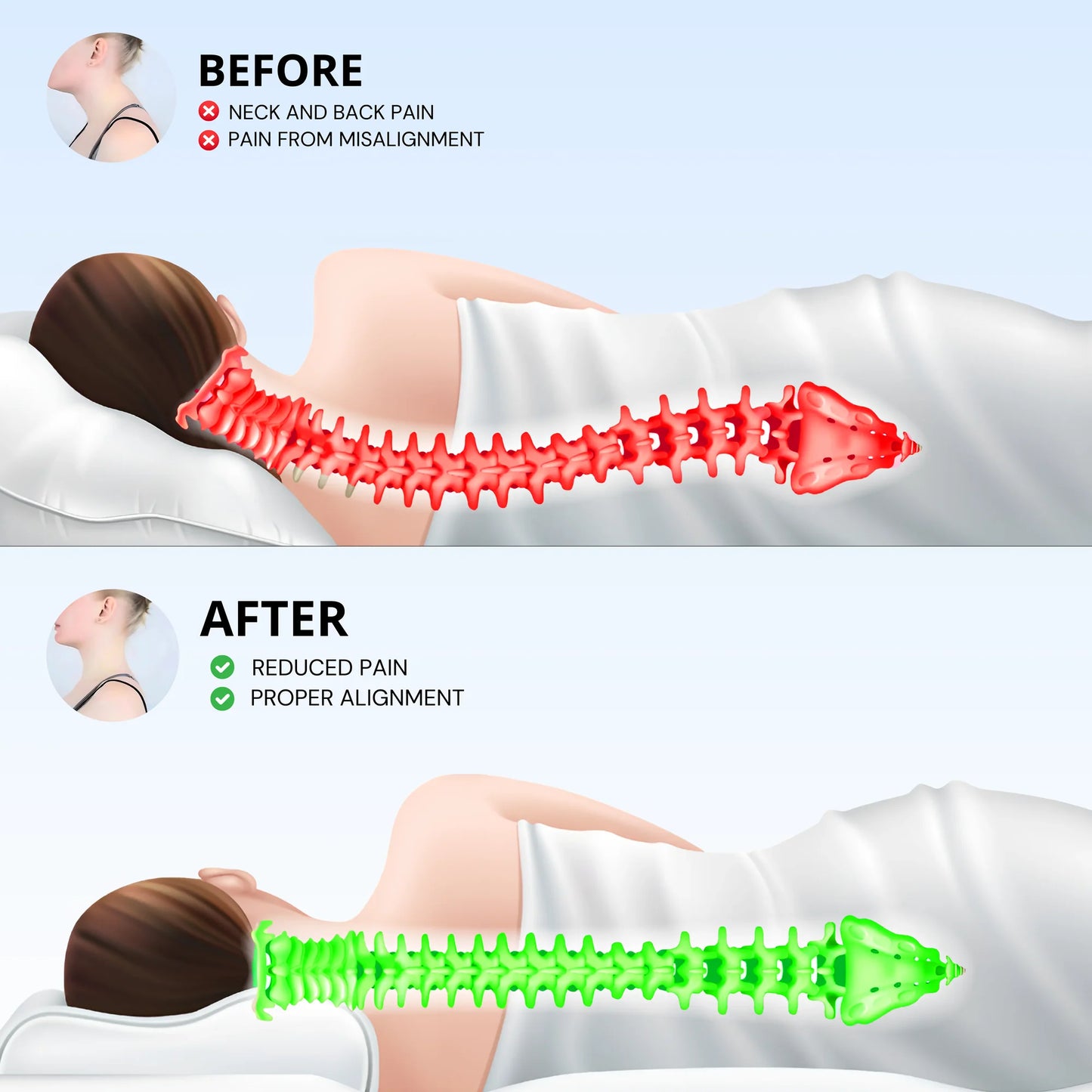 OXIMADE - PAIN RELIEF ERGONOMIC PILLOW